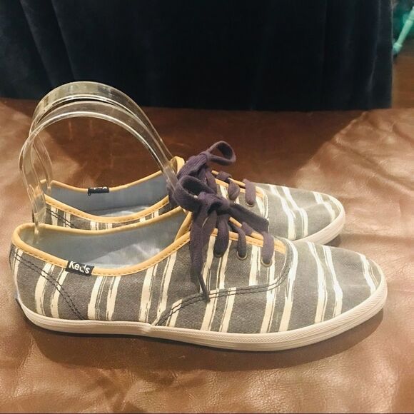 Keds Striped Distressed Sneakers   - Picture 2 of 8